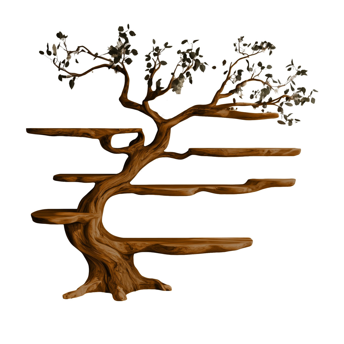 Arborealis Sculpted Solid Wood Tree Bookshelf