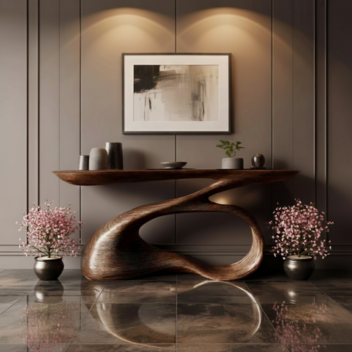 Aurelin Drift Solid Wood Console Table