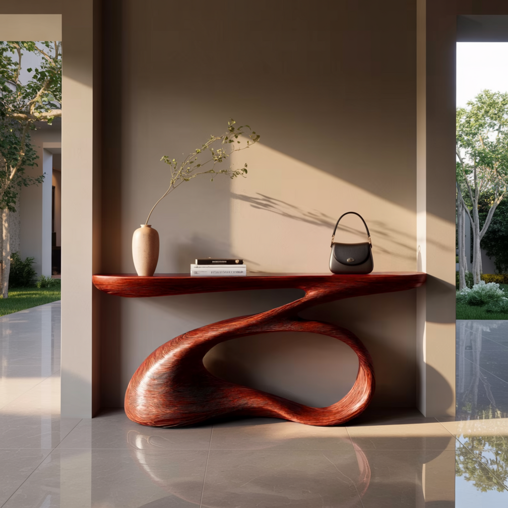 Aurelin Drift Solid Wood Console Table