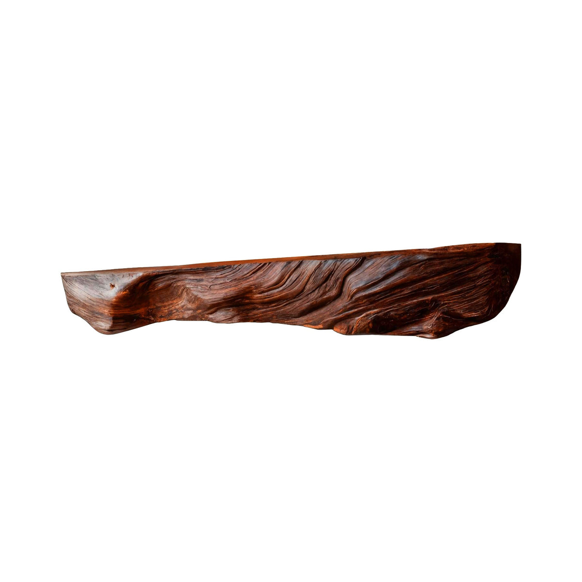 Calen Live-Edge Solid Wood Fireplace Mantel Shelf