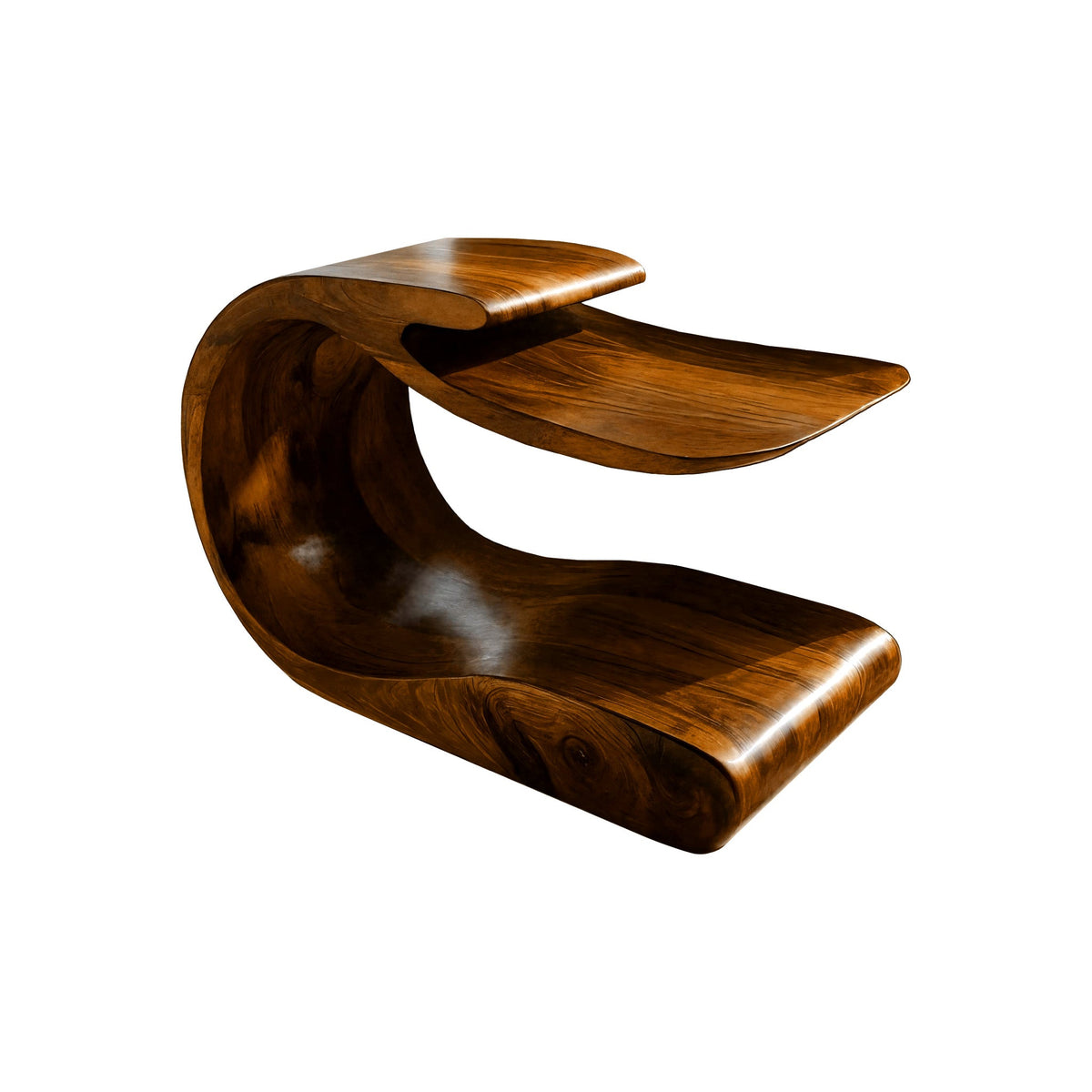 Elvara Handcrafted Solid Wood Side Table