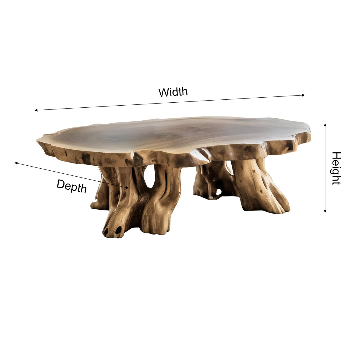 Narra Root-Form Handcrafted Coffee Table